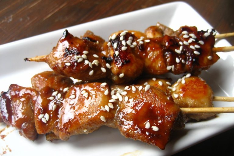 Honey Chicken Skewers