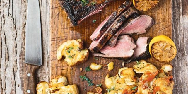 barbecued-marinated-lamb BBQ Marinated Lamb