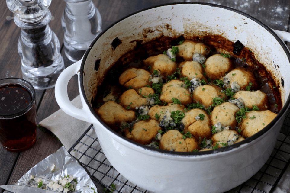 Hope Island Gourmet Butcher Slowcooked beef with Parmesan dumplings
